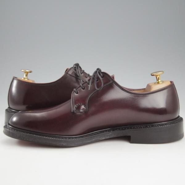 未使用★チャーチ 70F/UK7【貴重★コードバン仕様/SHANNON/シャノン】103ラスト/プレーントゥ/CRUP/赤茶/メンズ/Church's★k753