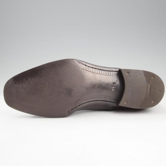 ★(伊)BONORA/ボノーラ SIZE 41.5【貴重★ペッカリー革仕様の製品/サイドジップブーツ】黒/メンズ★k758