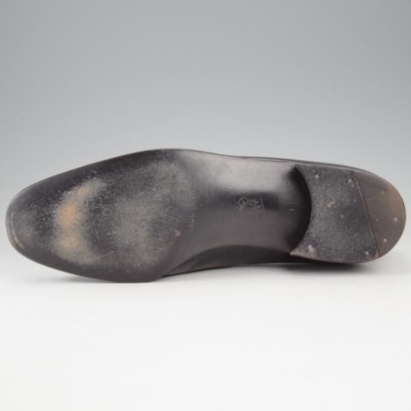 美品★(伊)アルティオリ SIZE 8【定価15万円以上★センターエラステック/黒】ローファー/スリッポン/カンガルー革/メンズ/ARTIOLI★k760