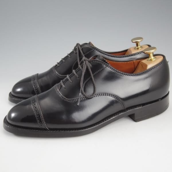 極上★オールデン 6.5D【現行定価20万円以上★コードバン仕様/ハンプトンラスト】9016/パンチドキャップトゥ/黒/メンズ/ALDEN★k762