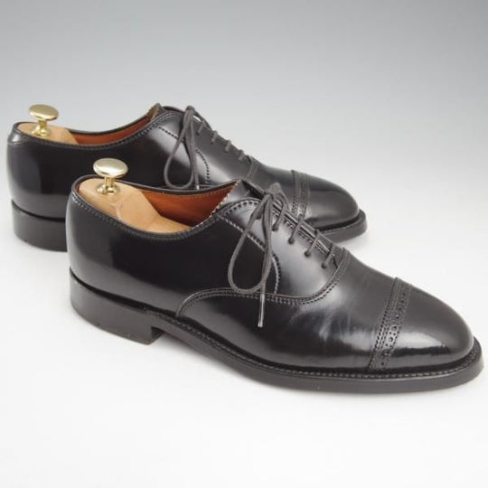 極上★オールデン 6.5D【現行定価20万円以上★コードバン仕様/ハンプトンラスト】9016/パンチドキャップトゥ/黒/メンズ/ALDEN★k762