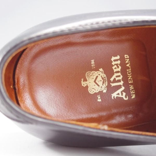 極上★オールデン 6.5D【現行定価20万円以上★コードバン仕様/ハンプトンラスト】9016/パンチドキャップトゥ/黒/メンズ/ALDEN★k762