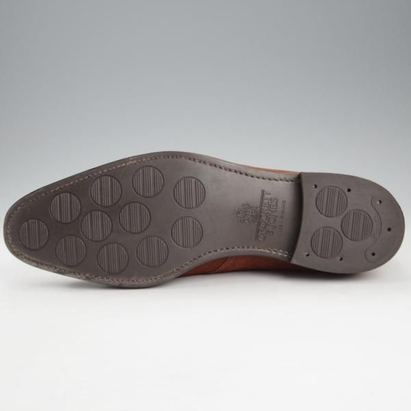 美品★クロケット&ジョーンズ 7.5D【ハンドグレードライン★CITYソール/CAMBERLEY】チャッカブーツ/スエード/茶/Crockett&Jones★k763