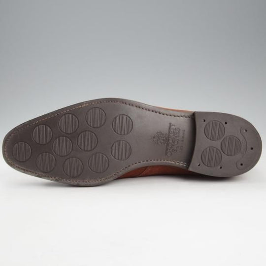 美品★クロケット&ジョーンズ 7.5D【ハンドグレードライン★CITYソール/CAMBERLEY】チャッカブーツ/スエード/茶/Crockett&Jones★k763