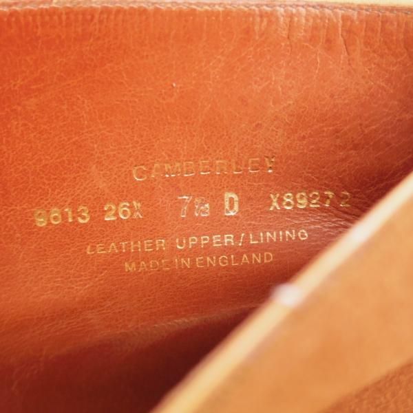 美品★クロケット&ジョーンズ 7.5D【ハンドグレードライン★CITYソール/CAMBERLEY】チャッカブーツ/スエード/茶/Crockett&Jones★k763