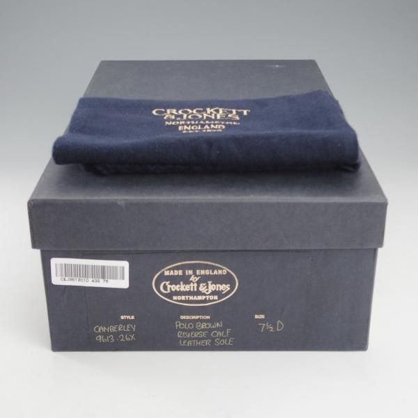 美品★クロケット&ジョーンズ 7.5D【ハンドグレードライン★CITYソール/CAMBERLEY】チャッカブーツ/スエード/茶/Crockett&Jones★k763