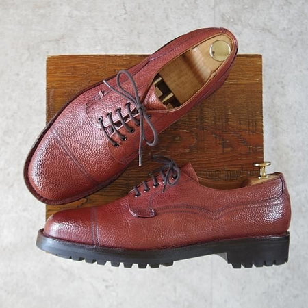極美品★(英)チーニー 7.5F【定価￥93,500-★ケンゴン/CAIRNGORM 2C/ヴェルトショーン製法】ストレートチップ/赤茶/メンズ/CHEANEY★k764