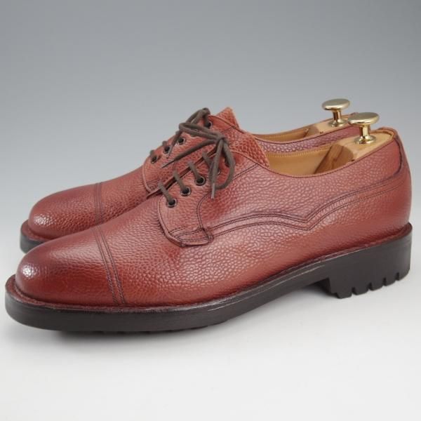 極美品★(英)チーニー 7.5F【定価￥93,500-★ケンゴン/CAIRNGORM 2C/ヴェルトショーン製法】ストレートチップ/赤茶/メンズ/CHEANEY★k764