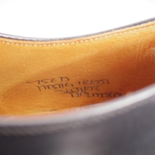 美品★チャーチ 75F/UK7.5【旧チャーチ★73ラスト/コンサル同仕様/BALMORAL】ブックバインダーカーフ/ストレートチップ/黒/Church's★k765