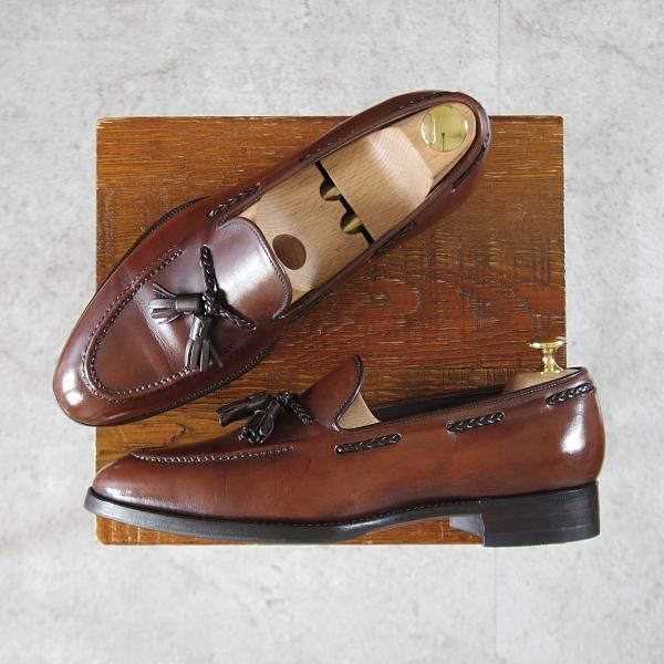 三陽山長 SIZE 6.5【鹿三郎/タッセルローファー/濃茶】 | 高級