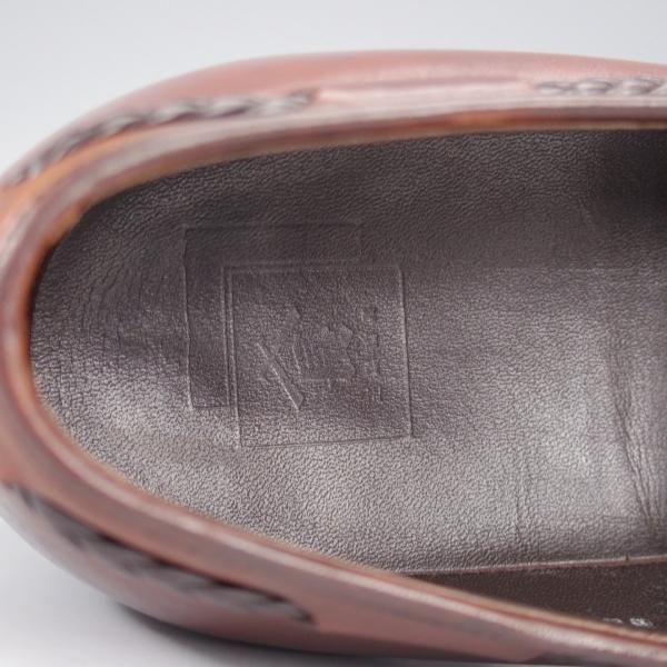 極上★三陽山長 SIZE 6.5【現行定価￥94,600-★鹿三郎/タッセルローファー】R2010ラスト/カーフ/濃茶/ROKUSABURO/Sanyo Yamacho★k769