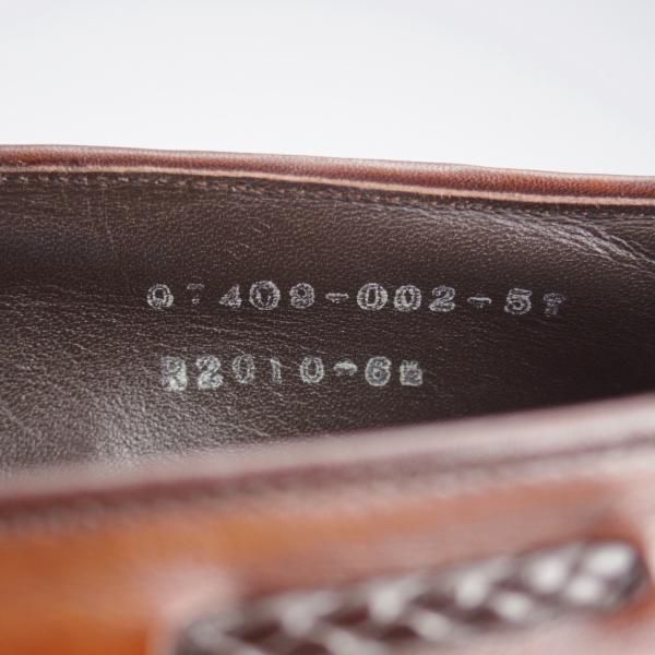 極上★三陽山長 SIZE 6.5【現行定価￥94,600-★鹿三郎/タッセルローファー】R2010ラスト/カーフ/濃茶/ROKUSABURO/Sanyo Yamacho★k769
