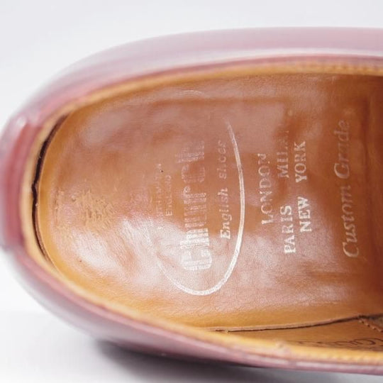 極上★チャーチ 60F/UK6【旧チャーチ★CONSUL/コンサル/73ラスト】ブックバインダーカーフ/ストレートチップ/赤茶/Church's★k770