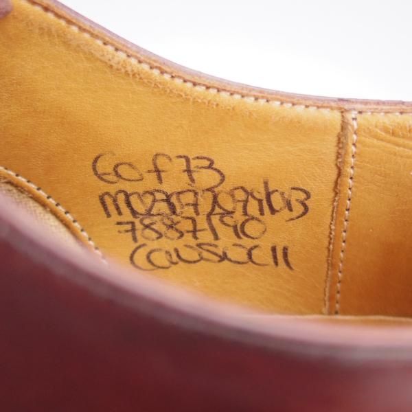 極上★チャーチ 60F/UK6【旧チャーチ★CONSUL/コンサル/73ラスト】ブックバインダーカーフ/ストレートチップ/赤茶/Church's★k770