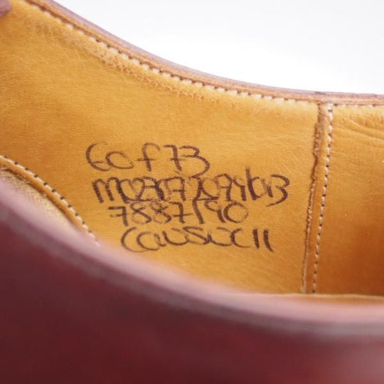 極上★チャーチ 60F/UK6【旧チャーチ★CONSUL/コンサル/73ラスト】ブックバインダーカーフ/ストレートチップ/赤茶/Church's★k770