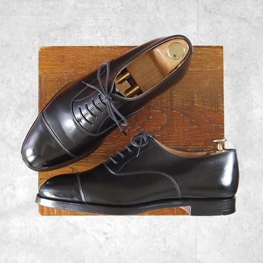 極上★クロケット&ジョーンズ 6E【ハンドグレードライン★WHITEHALL/ストレートチップ】330ラスト/カーフ/黒/Crockett&Jones★k771