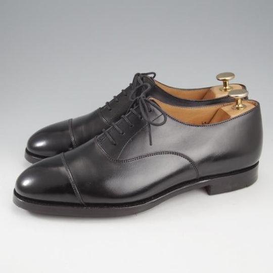 極上★クロケット&ジョーンズ 6E【ハンドグレードライン★WHITEHALL/ストレートチップ】330ラスト/カーフ/黒/Crockett&Jones★k771