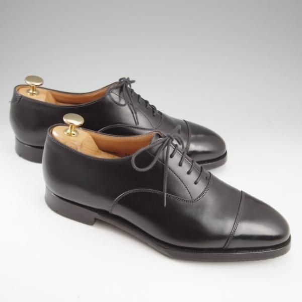 極上★クロケット&ジョーンズ 6E【ハンドグレードライン★WHITEHALL/ストレートチップ】330ラスト/カーフ/黒/Crockett&Jones★k771