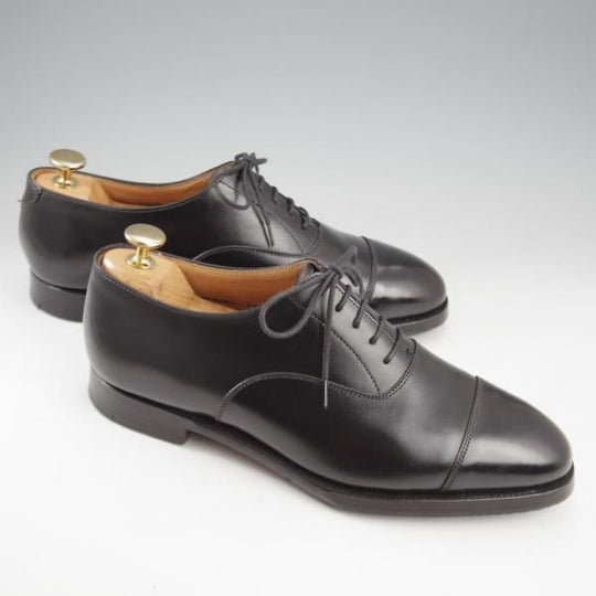 極上★クロケット&ジョーンズ 6E【ハンドグレードライン★WHITEHALL/ストレートチップ】330ラスト/カーフ/黒/Crockett&Jones★k771