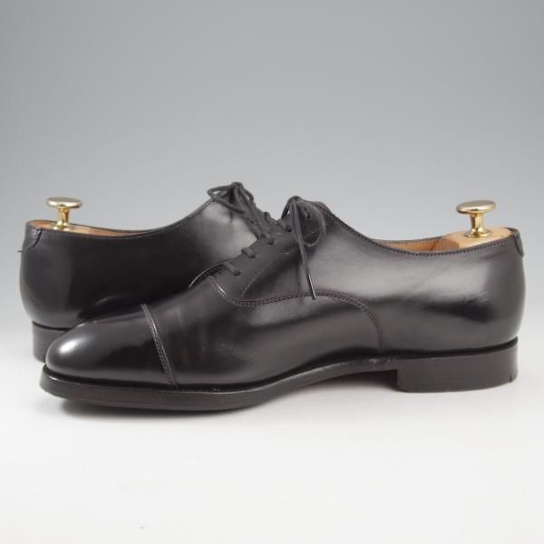 極上★クロケット&ジョーンズ 6E【ハンドグレードライン★WHITEHALL/ストレートチップ】330ラスト/カーフ/黒/Crockett&Jones★k771