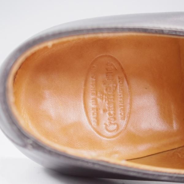 極上★クロケット&ジョーンズ 6E【ハンドグレードライン★WHITEHALL/ストレートチップ】330ラスト/カーフ/黒/Crockett&Jones★k771