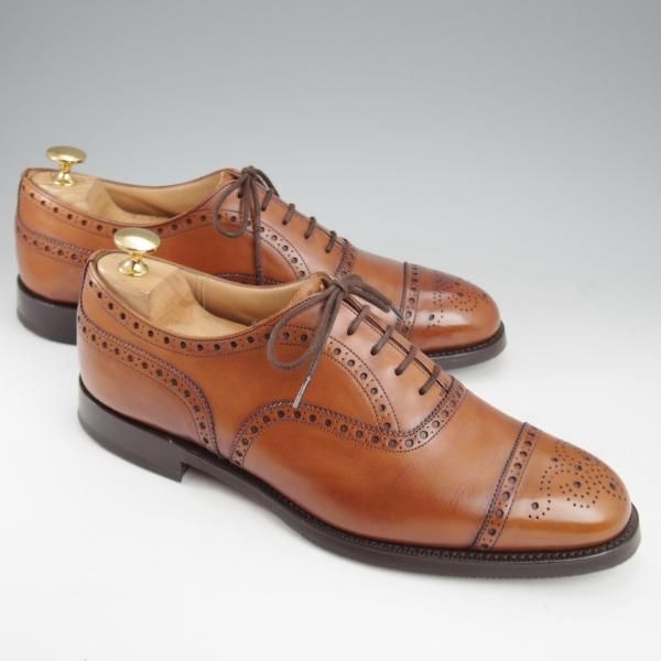 極上★チャーチ 70F/UK7【定価￥176,000-★ディプロマット/DIPLOMAT】173ラスト/セミブローグ/ネバダカーフ/茶/メンズ/Church's★k773