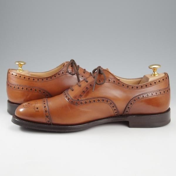 極上★チャーチ 70F/UK7【定価￥176,000-★ディプロマット/DIPLOMAT】173ラスト/セミブローグ/ネバダカーフ/茶/メンズ/Church's★k773