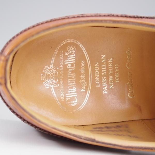 極上★チャーチ 70F/UK7【定価￥176,000-★ディプロマット/DIPLOMAT】173ラスト/セミブローグ/ネバダカーフ/茶/メンズ/Church's★k773