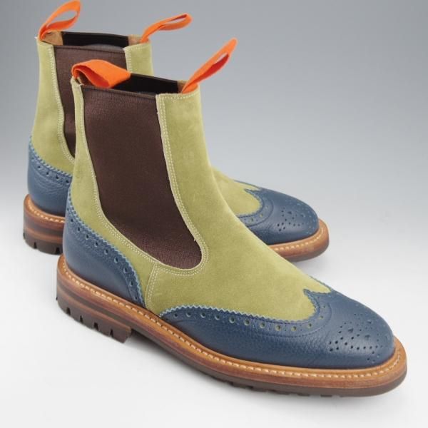 未使用★トリッカーズ SIZE 7【現行モデル定価￥132,000-★クレイジーカラーのHENRY/ナトリヤ別注】サイドゴアブーツ/Tricker's★k777