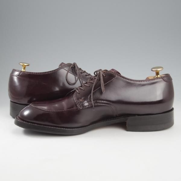 美品★オールデン 7.5D【定価￥182,600-★コードバン仕様/モディファイドラスト/54321】Vチップ/#8/バーガンディー/赤茶/ALDEN★k779