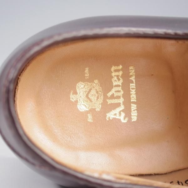 美品★オールデン 7.5D【定価￥182,600-★コードバン仕様/モディファイドラスト/54321】Vチップ/#8/バーガンディー/赤茶/ALDEN★k779