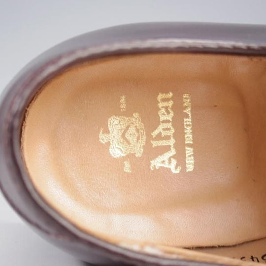 美品★オールデン 7.5D【定価￥182,600-★コードバン仕様/モディファイドラスト/54321】Vチップ/#8/バーガンディー/赤茶/ALDEN★k779