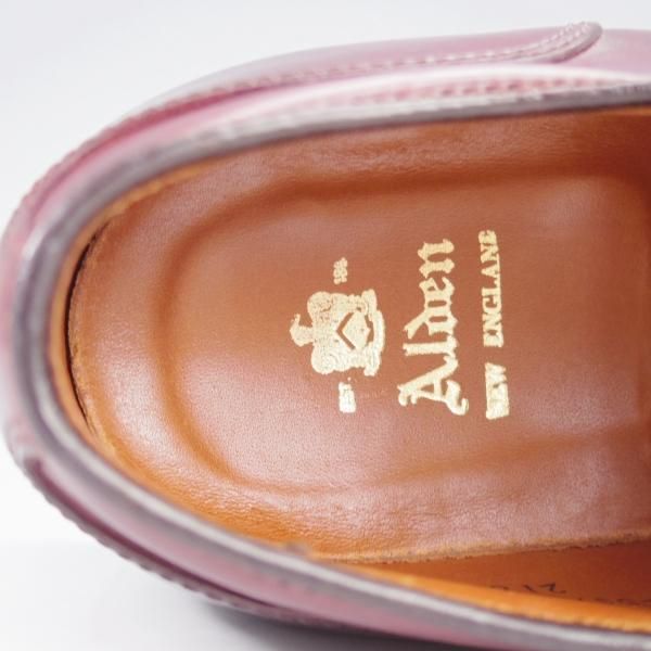 極上★オールデン 7.5E【現行定価18万円程度★コードバン仕様/2160/アバディーンラスト】ストレートチップ/赤茶/メンズ/ALDEN★k780