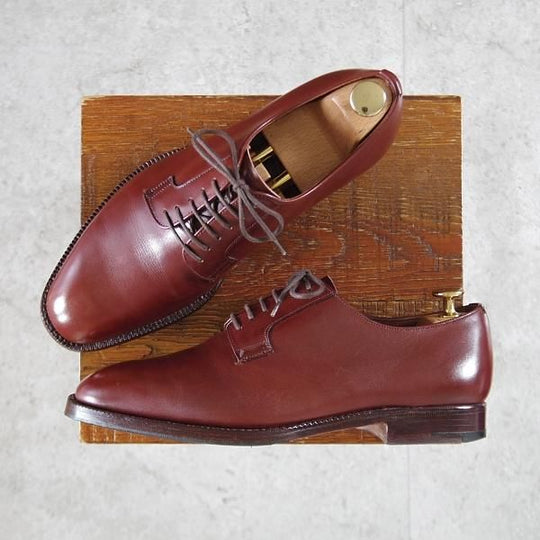 極上★チャーチ 65F/UK6.5【貴重★旧チャーチ最上級/Masterclass/マスタークラス】35ラスト/IBSEN/プレーントゥ/赤茶/Church's★k781