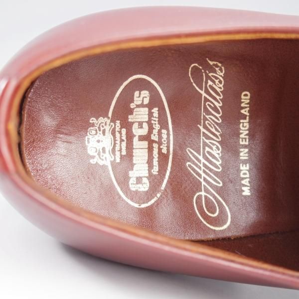 極上★チャーチ 65F/UK6.5【貴重★旧チャーチ最上級/Masterclass/マスタークラス】35ラスト/IBSEN/プレーントゥ/赤茶/Church's★k781