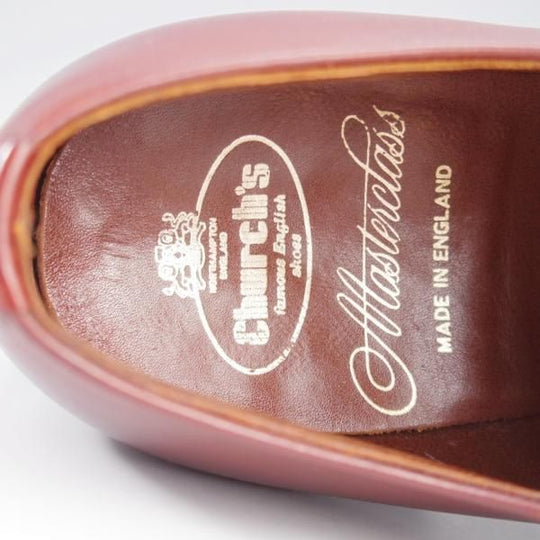 極上★チャーチ 65F/UK6.5【貴重★旧チャーチ最上級/Masterclass/マスタークラス】35ラスト/IBSEN/プレーントゥ/赤茶/Church's★k781