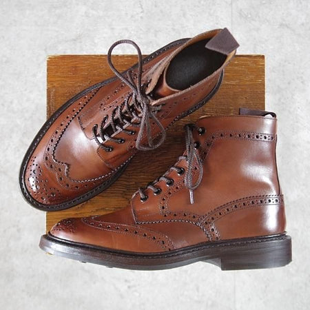 極上★トリッカーズ SIZE 6【定価￥132,000-★ダイナイトソール仕様/STOW】ストウ/5634/カントリーブーツ/茶/Tricker's★k782