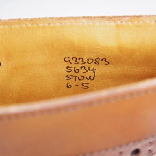 極上★トリッカーズ SIZE 6【定価￥132,000-★ダイナイトソール仕様/STOW】ストウ/5634/カントリーブーツ/茶/Tricker's★k782
