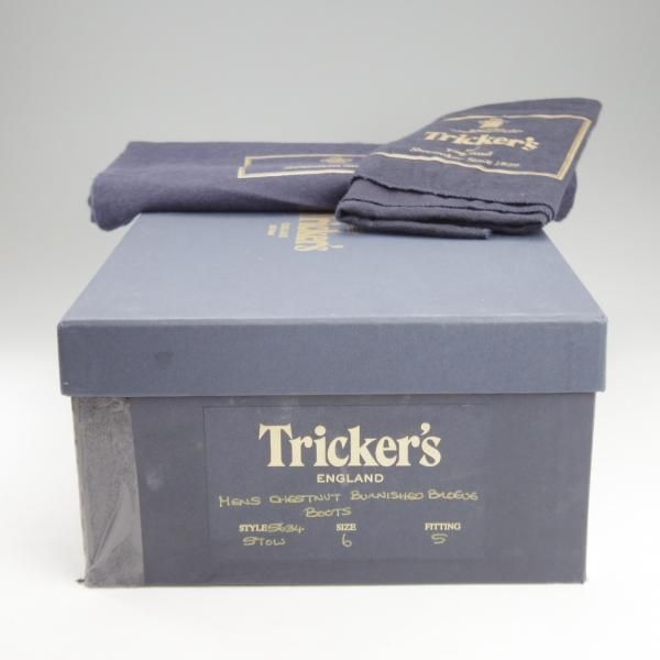 極上★トリッカーズ SIZE 6【定価￥132,000-★ダイナイトソール仕様/STOW】ストウ/5634/カントリーブーツ/茶/Tricker's★k782
