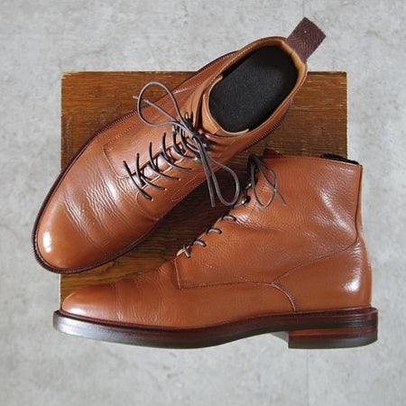 ★(金沢)KOKON/ココン SIZE 6【合計オーダー価格￥111,100-★レースアップブーツ/414】KO-1ラスト/ショルダーレザー/茶/キャメル★k783