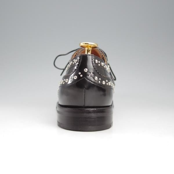 極美品★チャーチ(レディース) SIZE 38【定価￥192,500-★BURWOOD MET/スタッズ】バーウッド/フルブローグ/黒/Church's★k784