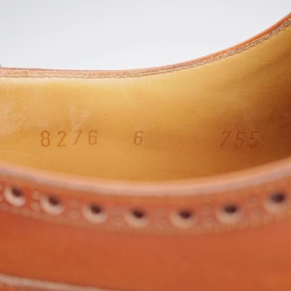 ★(スペイン製)カルミナ SIZE 6【ダイナイトソール仕様★トレーディングポスト別注/フルブローグ】755/カーフ/茶/メンズ/CARMINA★k788