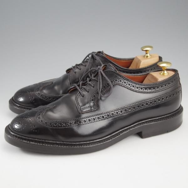 極上★オールデン 7E【現行定価18万円程度★コードバン仕様/バリーラスト/9751】ロングウイング/黒/メンズ/ALDEN★k789