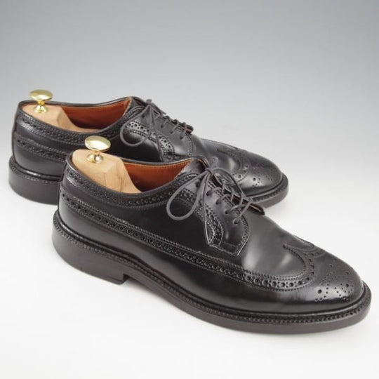 極上★オールデン 7E【現行定価18万円程度★コードバン仕様/バリーラスト/9751】ロングウイング/黒/メンズ/ALDEN★k789