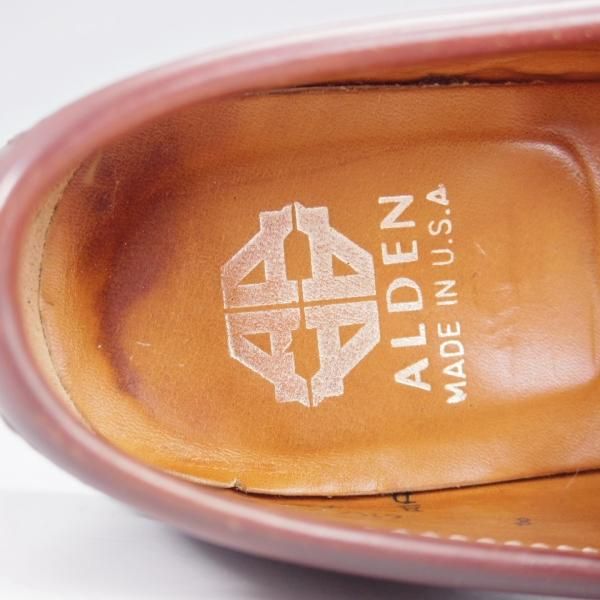 ★オールデン 8D【現行定価18万円程度★コードバン仕様/9916】ヴァンラスト/バンラスト/コインローファー/赤茶/#8/メンズ/ALDEN★k790