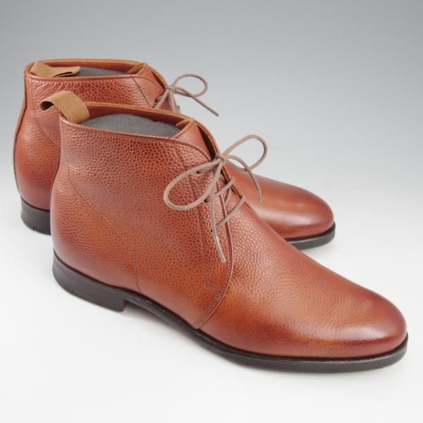 極上★(英)グレンソン 6E【最上級★マスターピース/(仏)OLD ENGLAND別注】チャッカブーツ/シボ革/茶/メンズ/GRENSON★k791