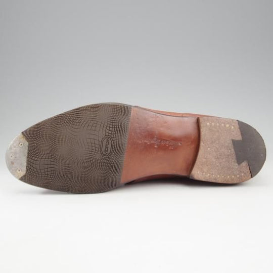 極上★(英)グレンソン 6E【最上級★マスターピース/(仏)OLD ENGLAND別注】チャッカブーツ/シボ革/茶/メンズ/GRENSON★k791