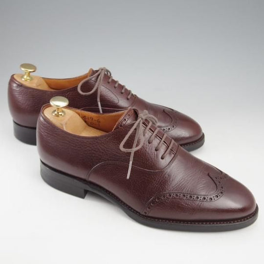 美品★(金沢)KOKON/ココン SIZE 6【合計オーダー価格￥91,300-★ショートウイング/419】KO-1ラスト/ショルダーレザー/濃茶/メンズ★k792