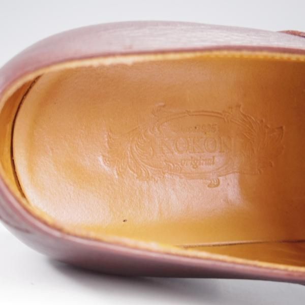 美品★(金沢)KOKON/ココン SIZE 6【合計オーダー価格￥91,300-★ショートウイング/419】KO-1ラスト/ショルダーレザー/濃茶/メンズ★k792