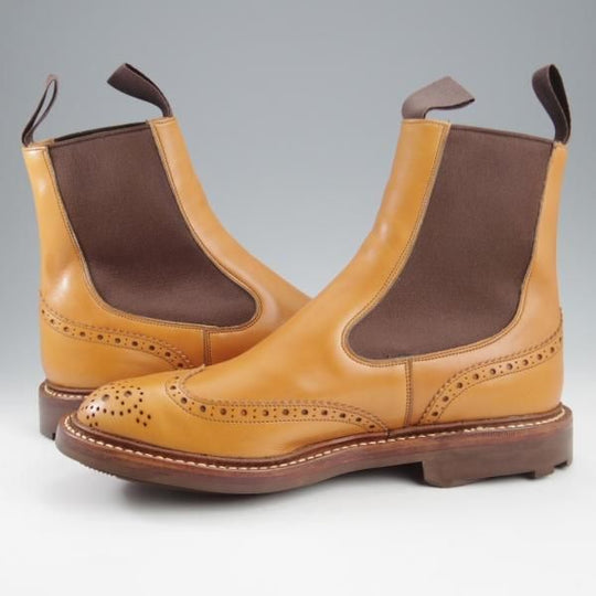 未使用★トリッカーズ SIZE 6【定価￥132,000-★エイコンアンティーク/2754/LINGMELL】サイドゴアブーツ/カーフ/薄茶/Tricker's★k793